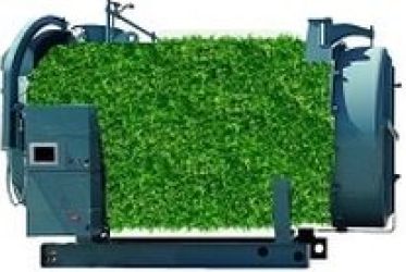 Low emission boiler with grass