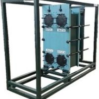 Large rental plate and frame heat exchanger