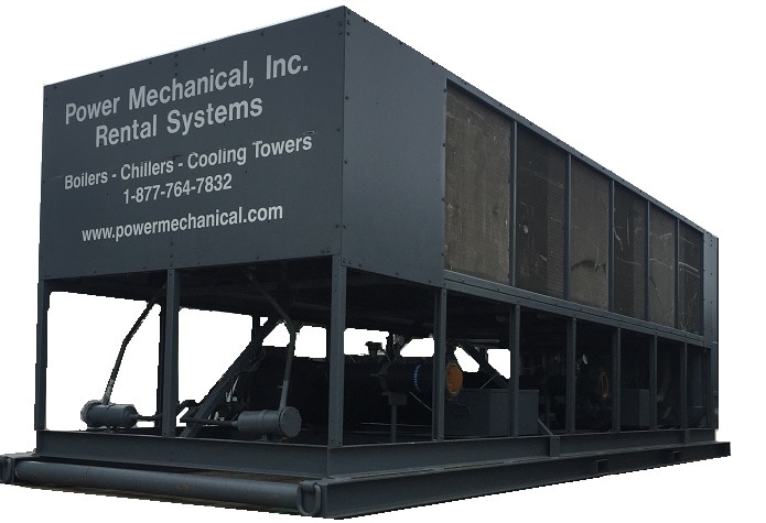 200 ton air cooled chiller for rent