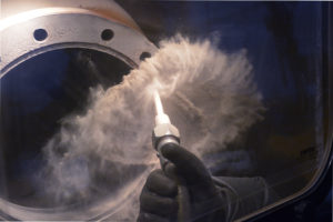 Steam Valve Sandblasting