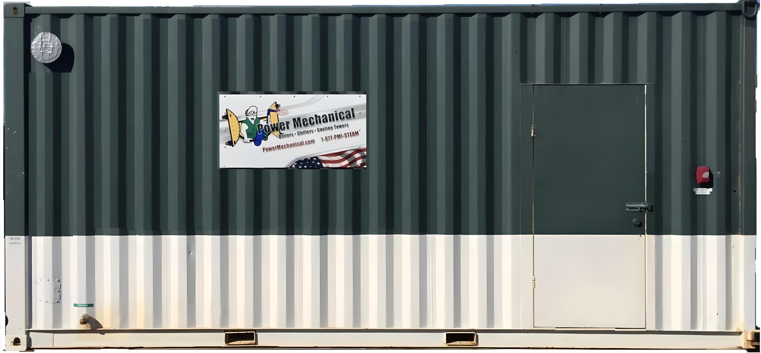 50 HP mobile boiler room for rent