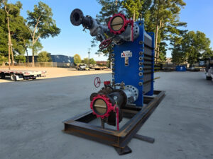 Power Mechanical thermal fluid heater for industrial rental applications