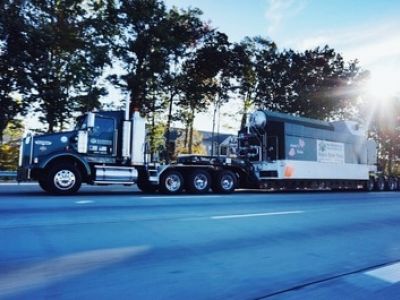 trailer mounted watertube 75000 PPH boiler delivered