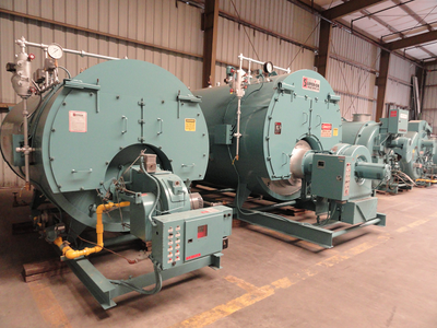 Used boilers in a row