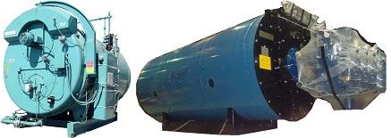 400 HP Cleaver-Brooks boiler & 500 HP York-Shipley boiler