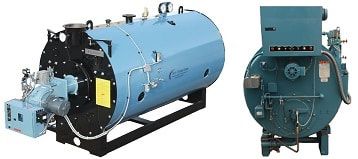 100 HP York-Shipley Boiler & 100 HP Cleaver-Brooks Boiler