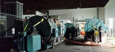 Mobile boiler in a California correctional facility