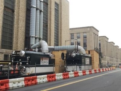 trailer mounted watertube 75000 PPH boilers installed in Washington DC