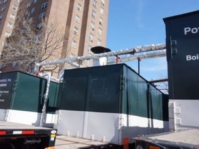 800 HP trailer mounted boilers installed in NYC