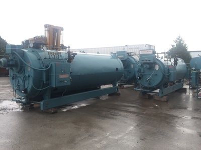 Used boiler Cleaver Brooks boilers in a row