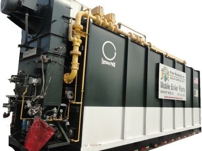 trailer mounted watertube 60000 PPH boiler burner