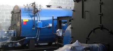 Boiler being installed for major dairy & ice cream manufacturer